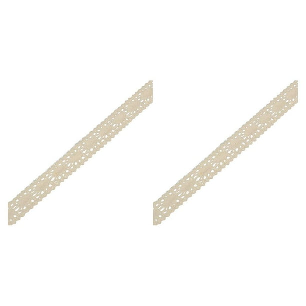 Cinta de Encaje Cateissary Accesorio de Costura Artesanal DIY Tipo7 2piezas