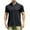 Black, variant on MIUOWANP Men's Vintage Sports T-shirts Men's Sports Top Solid Color Lapel Short Sleeved Men's Breathable Top Short Sleeved Lapel Top/shirt