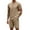 Khaki, variant on COOFANDY Men's 2 Pieces Outfits Casual Quarter Zip Polo T Shirt and Shorts Set Athletic Jogging Summer Tracksuit