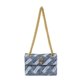 thumbnail image 4 of Bolso de mano de mujer de nuevo estilo con estampado de mezclilla lavada, bolso cruzado con costuras de patchwork, 4 of 4