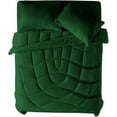 thumbnail image 3 of 3 Piece Luxury U Shape Pattern Comforter By D.N.G. BEDDINGS Set Premium Super Soft, 1000 Thread Count 100% Egyptian Cotton Full/Queen Size Green Color, 3 of 9