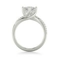 thumbnail image 3 of Ammo Jewel 2.3 Ct Princess Cut Lab-Created Simulated Diamond Engagement Ring - 14K White Gold Plated Twist Design Rings - Perfect for Anniversaries, and Gifts for Her - Elegant Style for Women, 3 of 3