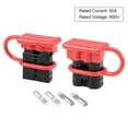 thumbnail image 2 of Kit de Conexión y Desconexión Rápida de Batería de 6 Gauge, Conector de Cable de 50A para Winch, Auto, Remolque, Conductor Negro, 2 piezas, 2 of 3