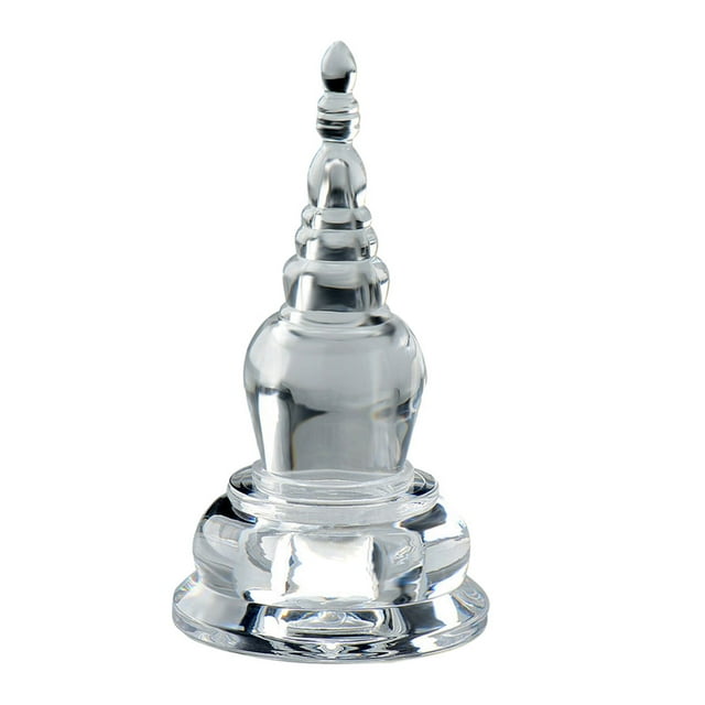 relayinert Transparent Color Materials Unique Style Bodhi Tower Elegant Decoration Exquisite Gift Choice Stupa