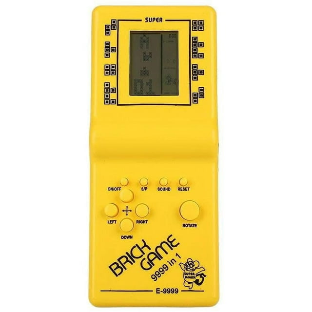 Hanbaili Tetris Rétro Classique à Main Jouet de Jeu Électronique LCD Jeu de Briques Amusant Jouets Casse-Tête