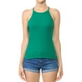thumbnail image 5 of FashionMille Women Regular Fit Casual Basic Active High Neck Ribbed Tank Top, 5 of 5
