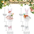 thumbnail image 2 of SUSHANG Mini Plush Rabbit Tiny Joint Rabbit Easter Bunny Long Legged Sitting Plush Toy Cute Decorative Doll For Holiday Parties Adorable Indoor Decoration For Easter Celebrations, 2 of 6
