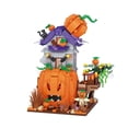thumbnail image 2 of 762pcs Halloween Pumpkin House Assembly Building Blocks Toys, Micro Particle Assembly Building Blocks, Halloween Gifts For Adults (Without Box), 2 of 5