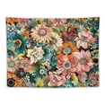thumbnail image 5 of ONETECH Colorful Floral Tapestry Boho Flower Wall Hanging Multi Color Bohemian Flowers Plant Tapestries Botanical Nature Scenery Aesthetic Tapestry Decor for Bedroom Home Party, 5 of 6