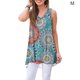 thumbnail image 3 of Minnieouse Chaleco de mujer Camiseta sin mangas bohemia Camiseta sin mangas con cuello en V Camiseta casual con cuello en V Prendas para la parte del cuerpo orquidea sol M Minnieouse AP003124-02, 3 of 6