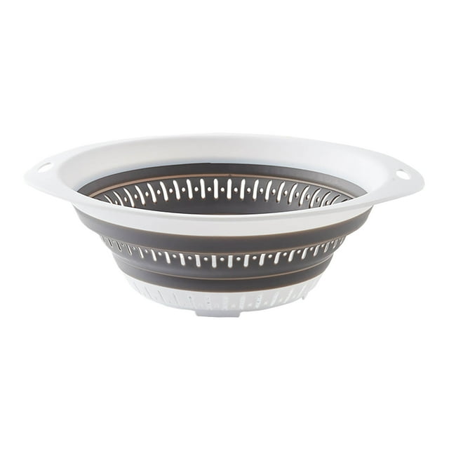 Collapsible Colander & Strainer Set (5 Pcs) - PP & TPE Material, Space-Saving, Ergonomic Grip, Easy to Clean, for Pasta, Veggies, Fruits, New Home Apartment Kitchen