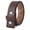 Brown, variant on Genuine Leather Snap on Belt Strap, Heavy Duty, Durable, 1.5" Wide, Easy Carry and Everyday Use Belt Strap