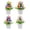 White, variant on LingVibe 4 Piece Easter Egg Bonsai Desktop Ornaments, Festive Simulated Egg Bonsai Mini Tree, Spring Tabletop Decor for Home Office Garden, Easter Decorations, Party Centerpiece White