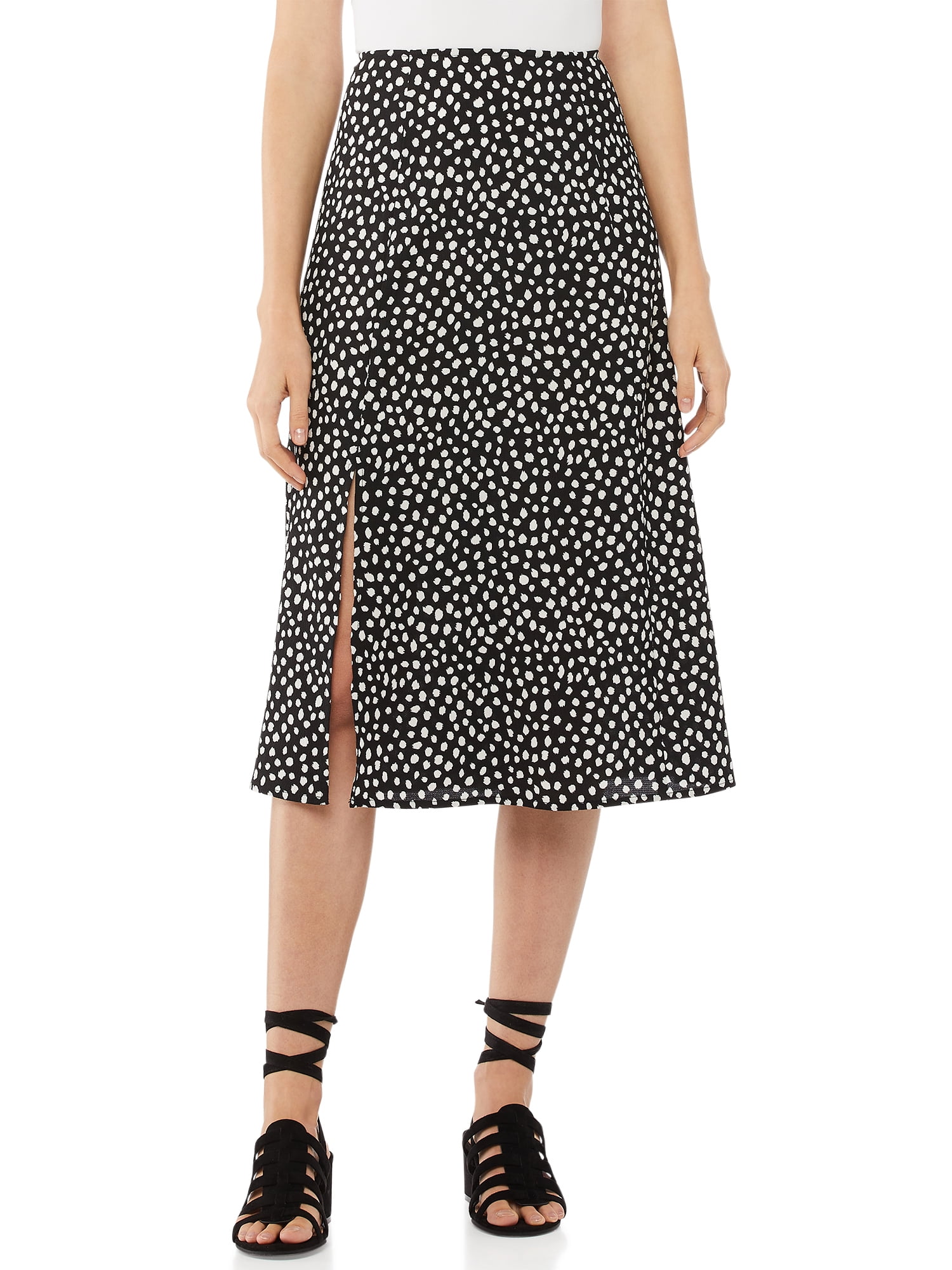 Scoop Women’s Slit Skirt - Walmart.com
