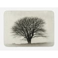 thumbnail image 1 of Black and White Bath Mat, Lonely Tree in Field with Many Leafless Branches Countryside Vintage, Non-Slip Plush Mat Bathroom Kitchen Laundry Room Decor, 29.5 X 17.5 Inches, Ivory Dark Grey, Ambesonne, 1 of 2