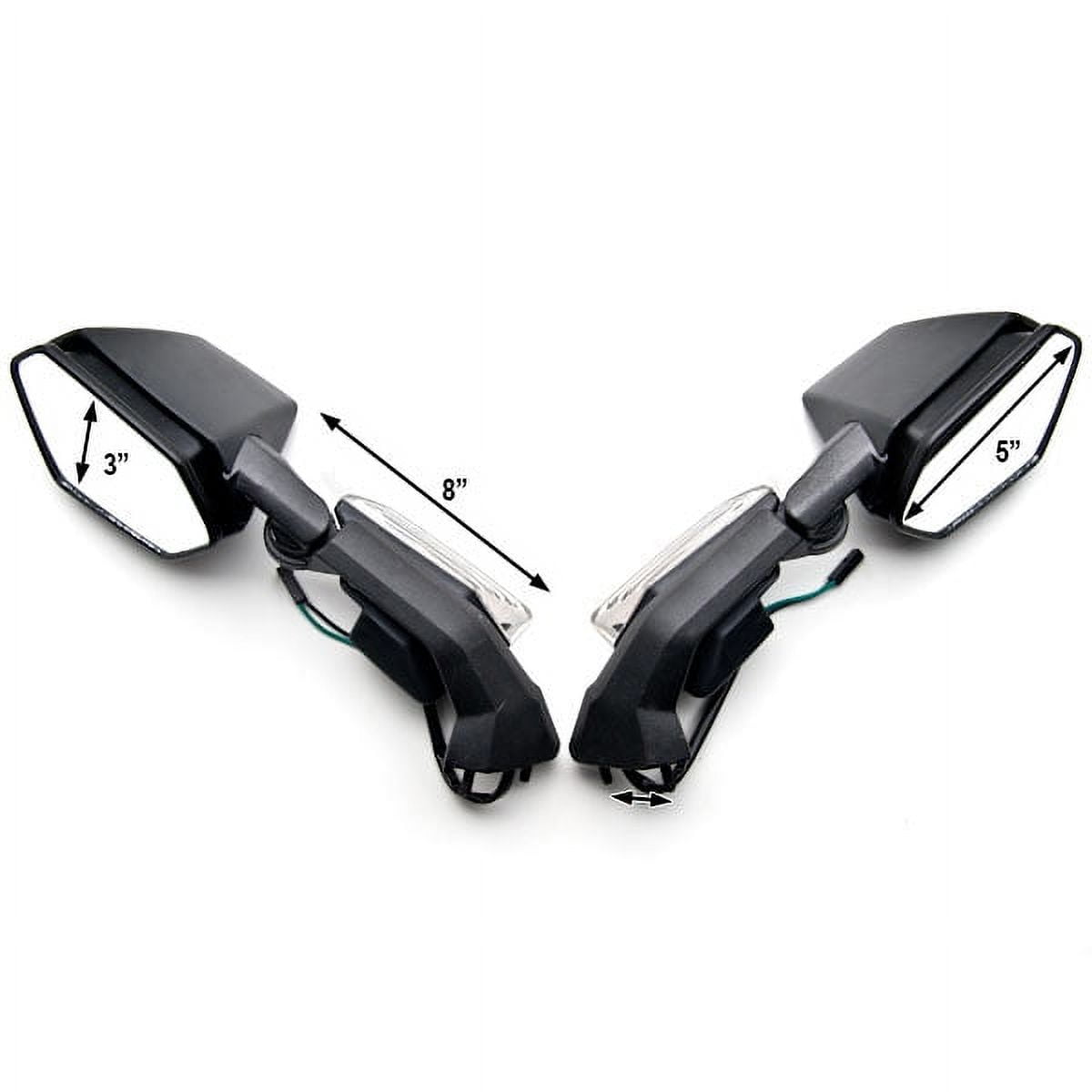 Krator Black OEM Style Racing Mirrors w/ Turn Signals Krator Black OEM Style Racing Mirrors w/ Turn Signals