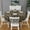 White, variant on Design Pattern Round Tablecloth 60 Inch – Waterproof Polyester Table Cover with Full Print Design, Wrinkle Resistant & Washable for Kitchen Dining Party Decor