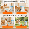 Automatic Button-Activated Interactive Dog Dispenser, Slow Feeder ...