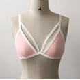 thumbnail image 4 of Tbopshirt Lingerie for Women Clearance Up to 50% off,Womens Lingeries Womens Fashion Pure Bralette Pure Three Quarters Unpadded Bra,Valentines Day Gift for Her, 4 of 7