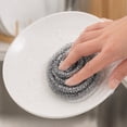 thumbnail image 6 of Stainless Steel Cleaning Ball, Durable Steel Wool Scrubbers Metal Sponges Wire Scouring Pad, Multipurpose Steel Scouring Pads for Scouring Stubborn Messes On Stoves, Pots, Pans, Oven, Skillet, 6 of 8