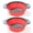 Red, variant on ROFAY 11.6 in PP+TPE Collapsible Food Colanders, Set of 2