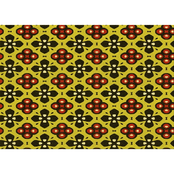 Ahgly Company Machine Washable Indoor Rectangle Transitional Night Red Area Rugs, 7' x 10'