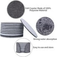 thumbnail image 2 of HANXIULIN Felt Coasters for Glasses Set Of 10 Round Glass Coasters With Storage Box In Light Grey for Glass, Drinks Glasses Bar Coffee 10 Cm / 3.9 Inches Home Kitchen Supplies, 2 of 7