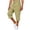 Yellow, variant on CIAKGIAF Men Shorts with Pockets Drawstring Elastic Waist Rolled Cuff Capri Solid Casual Capris Shorts