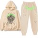 thumbnail image 5 of Leggings con estampado de letras a la moda para mujer, pantalones, sudadera, suéter de lana, traje deportivo informal para mujer, 5 of 5