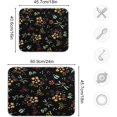 thumbnail image 3 of Coolnut Flower Black Dish Drying Mat for Kitchen, 16 x 18 Inch Microfiber Absorbent Dish Drying Pad, Machine Washable Kitchen Counter Protect Mats, 3 of 7