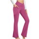thumbnail image 1 of ICHUANYI Clearance Women's Leggings High Waisted Yoga Trousers Workout Exercise Capris For Casual Summer Pants(Hot Pink, L) ICHUANYI WER2023080811530, 1 of 5