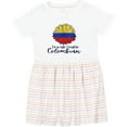 thumbnail image 3 of Inktastic I'm So Cute, I Must Be Colombian Sunflower Girls Toddler Dress, 3 of 5