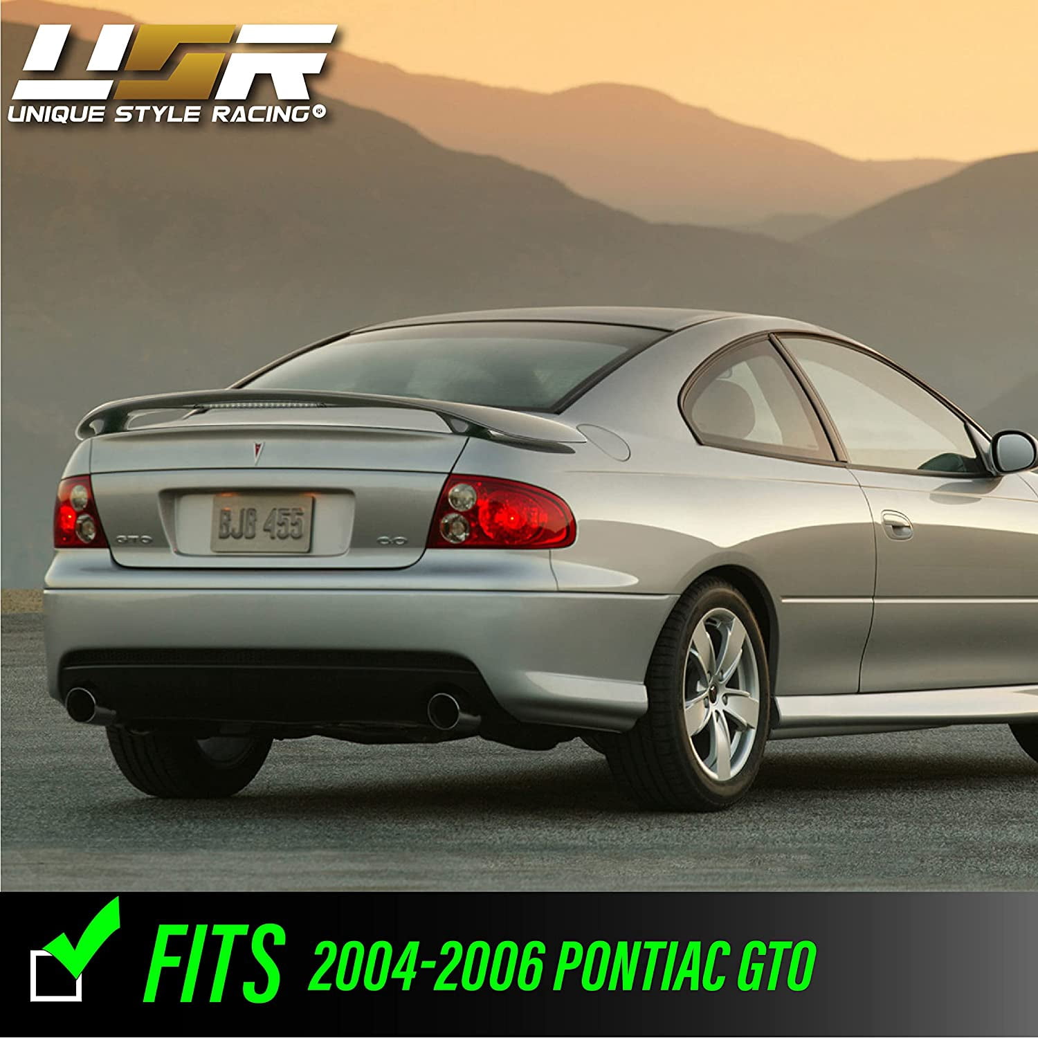 Pontiac GTO Rear Bumper Emblem – Black Arrowhead Trunk Lid Badge