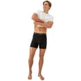 thumbnail image 7 of Hanes Men’s Value Stretch Boxer Briefs, Black, 3-Pack, 7 of 7