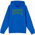 thumbnail image 4 of French Oui Adult Blue Long Sleeve Hoodie-Medium, 4 of 6