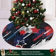 thumbnail image 6 of FMSHPON American Flag Tree Skirt Independence Day Xmas Christmas Tree Skirt Stand Mat for Holiday Party Decoration Indoor Outdoor 48 inches, 6 of 6