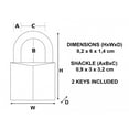 thumbnail image 4 of Master Lock Solid Brass Padlocks Double Lever, 4 of 4