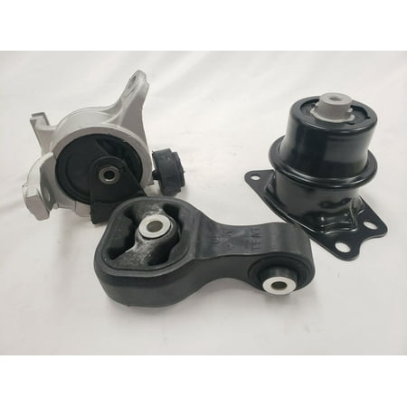 4M Auto Parts. Rear & Hydraulic Right Engine Mounts With Left Automatic Transmission Mount 3Pcs Set for i-VTEC Engines Part Numbers: 10031 9533 9602