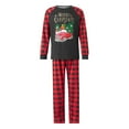 thumbnail image 6 of Popvcly Matching Family Pajamas Sets Christmas PJ's Sleepwear Printed Top with Plaid Bottom Black S-2XL, 6 of 10