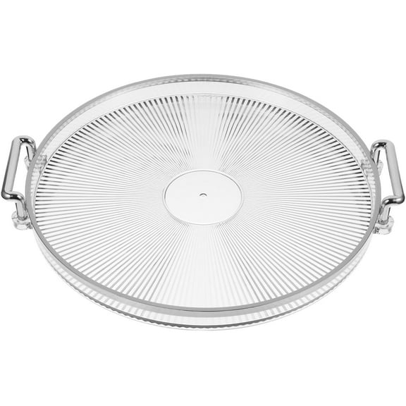 Minkissy Serving Decorative Tray Storage Tray Silver 1Pack