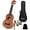 Natural, variant on AODSK Soprano Ukulele for Beginner 21 Inch Ukelele with Gig Bag Strap Nylon String 4 Picks Holiday Gift