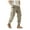 Khaki, variant on Men's Cargo Pants Stuffing Pants Twill Work Suspenders for Men for Men Indoor Cargo Boys Mens Work Outdoor Purse Sleepers European Solid Color Zipper Design With Large Brick Red 3XL