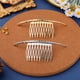 thumbnail image 2 of 2 piezas pinzas para el cabello delicadas peinetas horquillas tocado niñas abrazaderas laterales para el cabello, 2 of 6