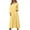 184# Yellow, variant on Womens Cotton Linen Peasant Maxi Dresses Button Up Long Sleeve Pleated Tiered Dress Vintage Flowy Swing Tunic Dress Yellow L