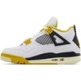 thumbnail image 5 of Ni - ke Ni - ke Air Jordan Four Retro Sneakers White Trainers Yellow Logo Shoes Size 7.5UK, 5 of 5