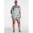 thumbnail image 2 of Joyspun Women’s Stretch Satin Sleep Top and Shorts, 2-Piece Set, Sizes XS to 3X, 2 of 6
