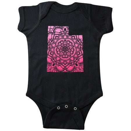 

Inktastic Utah Silhouette Mandala Gift Baby Boy or Baby Girl Bodysuit