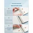 thumbnail image 2 of Spiral Notebook College Ruled Spiral Notebook Bulk Hardcover Notepads Lined Travel Writing Journal Notepad, 120 Pages-white, 2 of 5