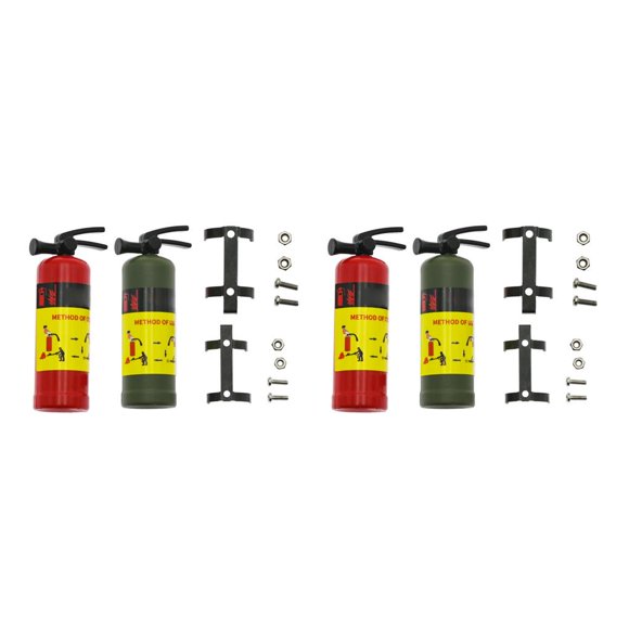Vogacara Extintor de incendios de metal Control remoto Auto Juguetes Piezas de modificación de repuesto Type2 NO2