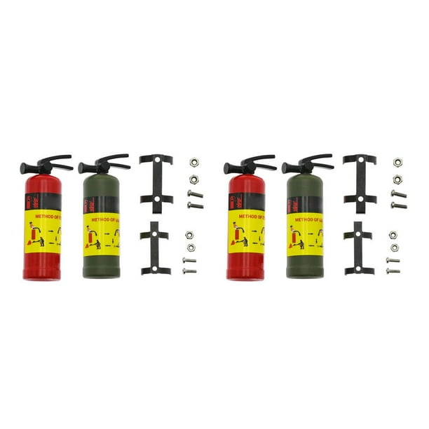 Vogacara Extintor de incendios de metal Control remoto Auto Juguetes Piezas de modificación de repuesto Type2 NO2